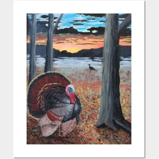 Turkey Strut at Sundown Posters and Art